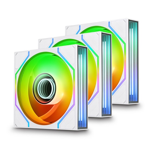 SWAFAN 120 EX INFINITY ARGB Sync PC Cooling Fan - Snow (3-Fan Pack)