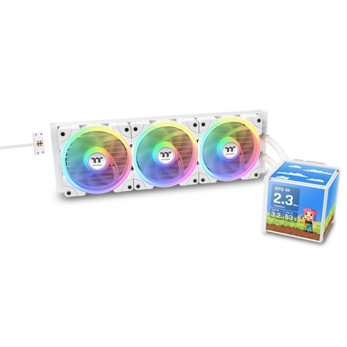 MINECUBE 360 Ultra ARGB Sync AIO Liquid Cooler - Snow Edition