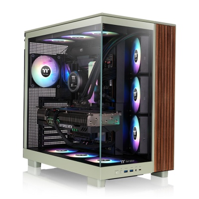 View 380 XL WS ARGB Matcha Green Mid Tower Chassis