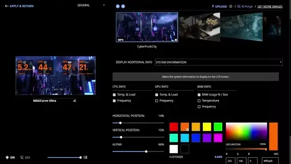 Text Color Selection